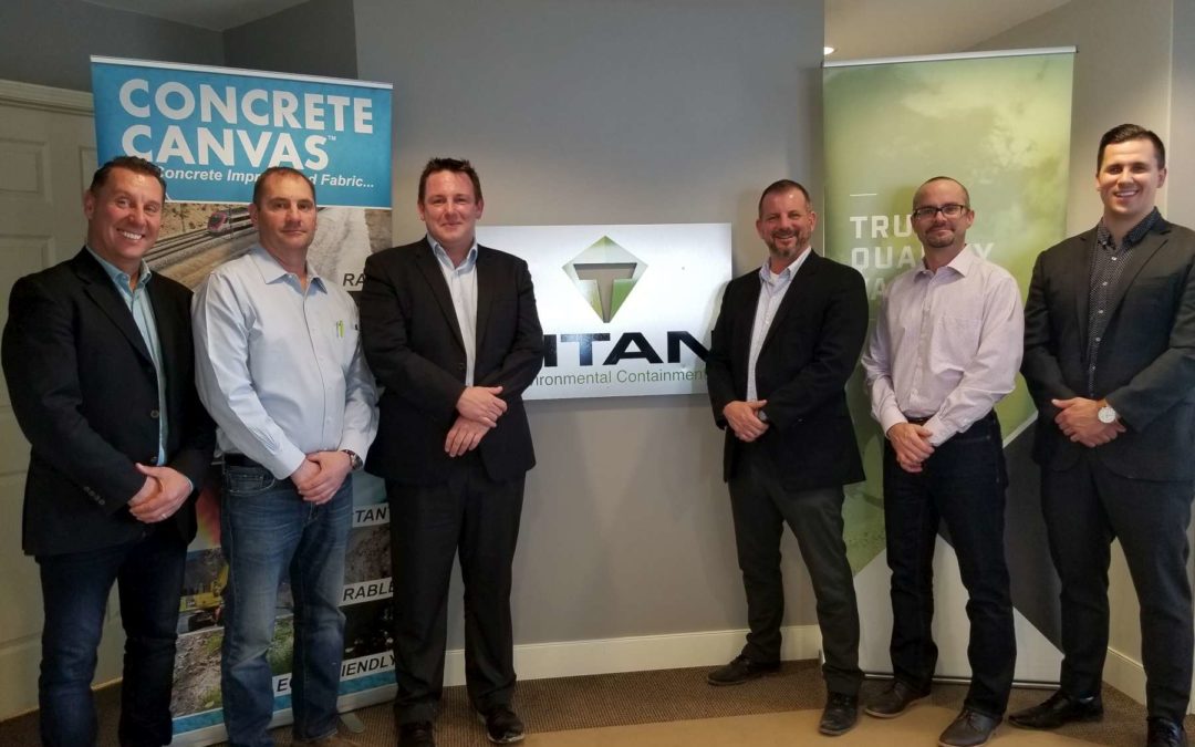 CONCRETE CANVAS SIGNS TITAN AS NEW EXCLUSIVE SALES  PARTNER FOR CANADA!