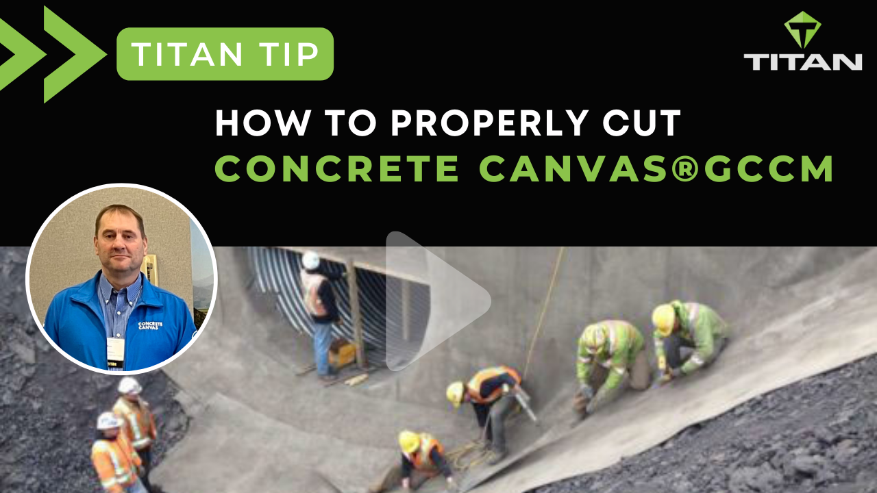Titan Tip - How to Properly cut Concrete Canvas