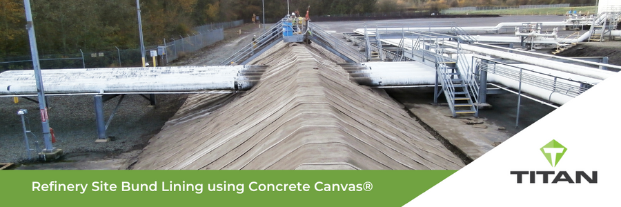 Header image for the Concrete Canvas Bund Lining Application Case Study.