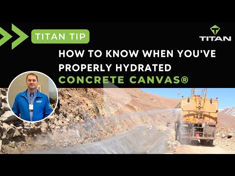 Titan Tip: How to Know When You've Properly Hydrated Concrete Canvas®