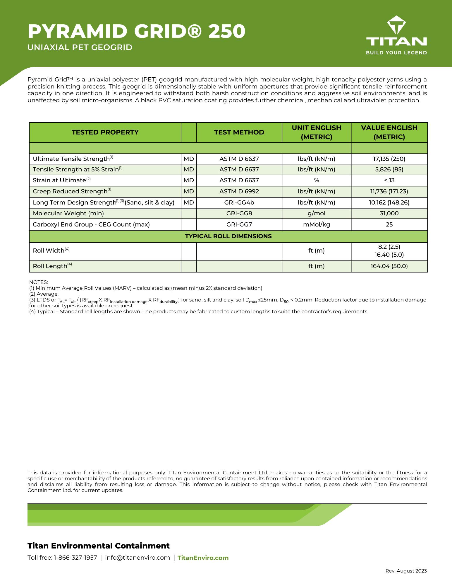 Pyramid Grid 250 | Titan Environmental